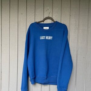 Blue LAST HEAVY Sweatshirt Large